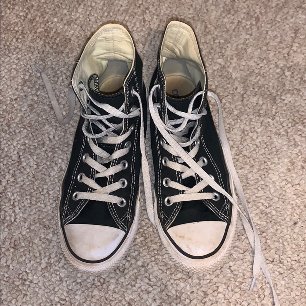 black high top converse